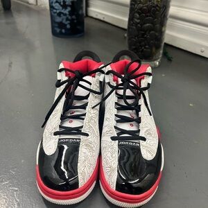 Air Jordan Dub Zero- Black, White, and Red High-Tops